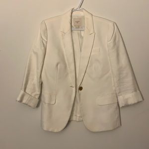 J Crew white blazer